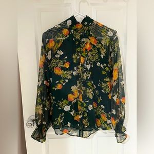 Lauren Ralph Lauren Chiffon Blouse NWT XS 0-2 retails $189 - Fab!